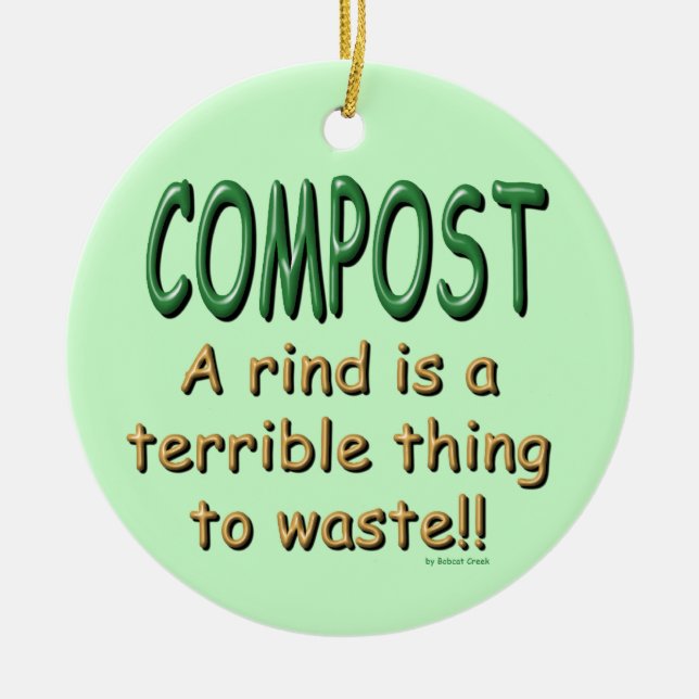 Compost Ceramic Tree Decoration (Front)