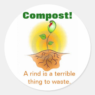 Compost Classic Round Sticker