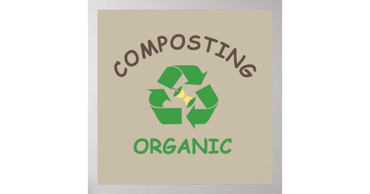 compost composting composter organic farming poster | Zazzle
