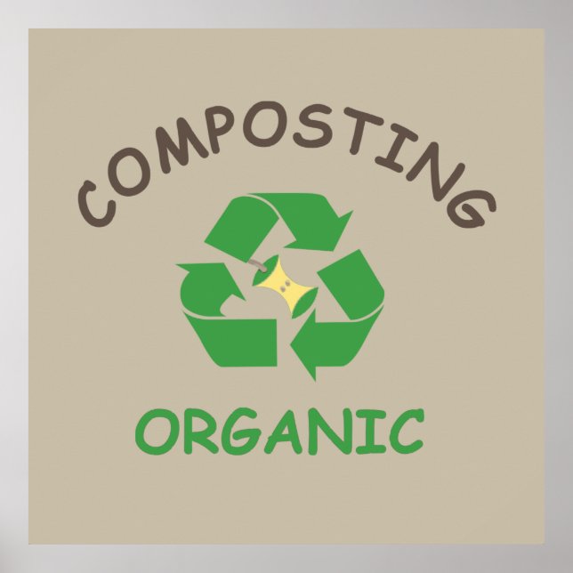 compost composting composter organic farming poster (Front)