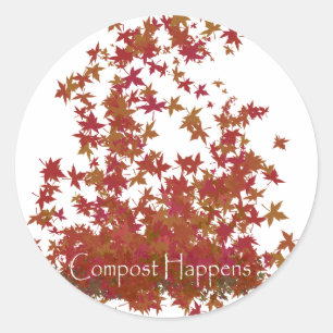 Compost Happens Classic Round Sticker