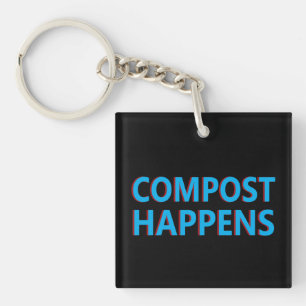 compost happens composter composting key ring