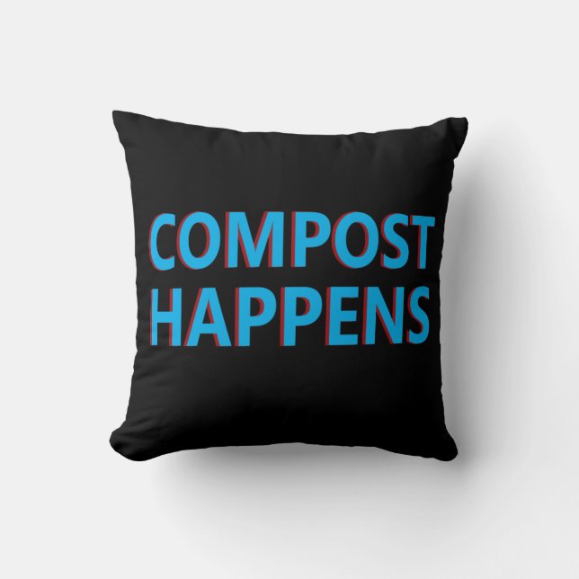 compost happens composter cushion (Front)