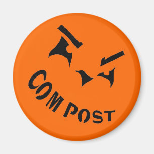 Compost Jack-o-Lantern Magnet