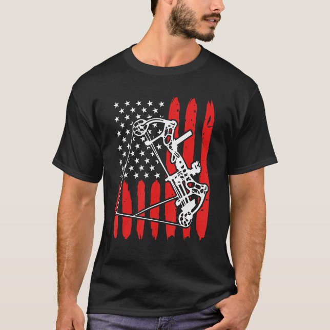 Compound Bow Archer Usa Archery 2 T-Shirt (Front)