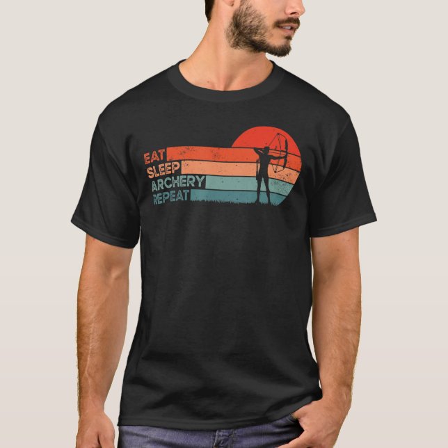 Compound Bow Deer Hunting Hunt Archery Hunter Arch T-Shirt (Front)