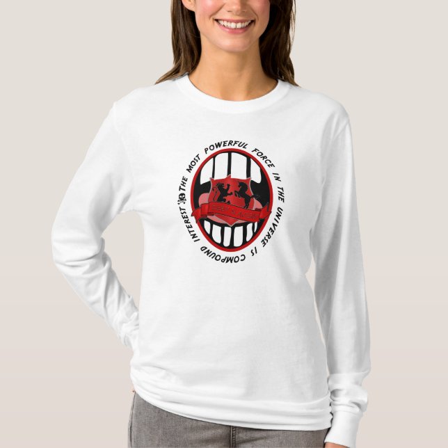 Compound Interest money T-Shirt (Front)