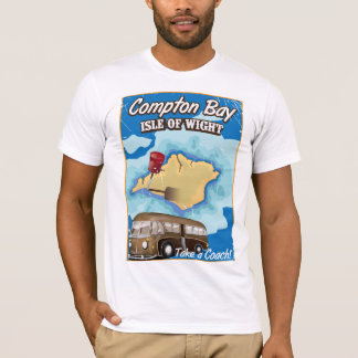 Compton Bay, Isle of wight vintage travel poster T-Shirt