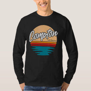 Compton California Gangsta Rap California Retro B T-Shirt