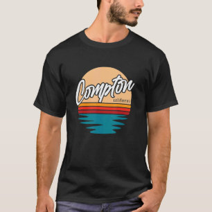 Compton  California Gangsta Rap California Retro B T-Shirt