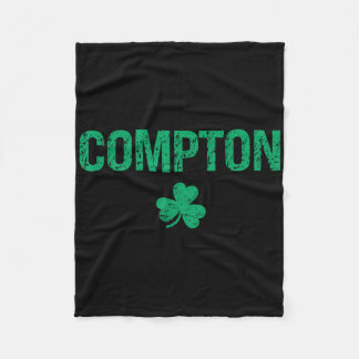Compton Irish Shamrock St Patrick's Day  Fleece Blanket