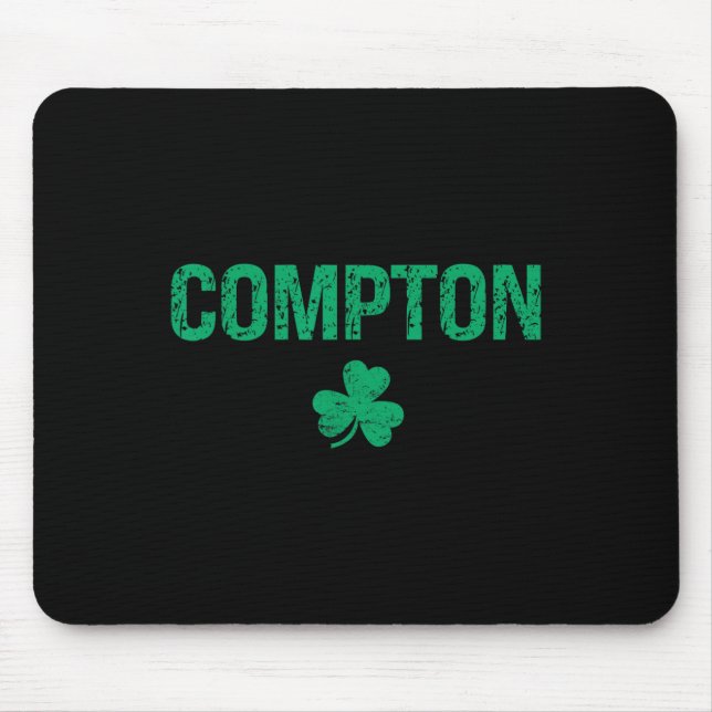 Compton Irish Shamrock St Patrick's Day  Mouse Mat (Front)