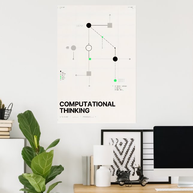 Computational Thinking Abstract Geometric Systems  Poster (Home Office)