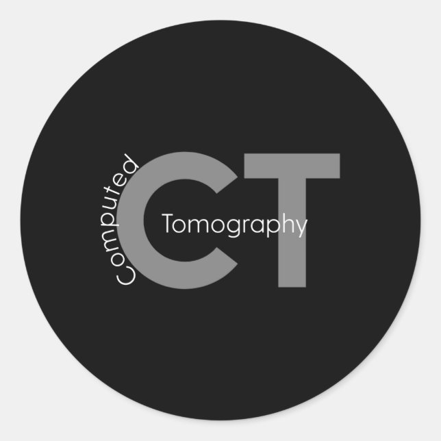 Computed Tomography Ct Technologist Mri Tech Classic Round Sticker (Front)