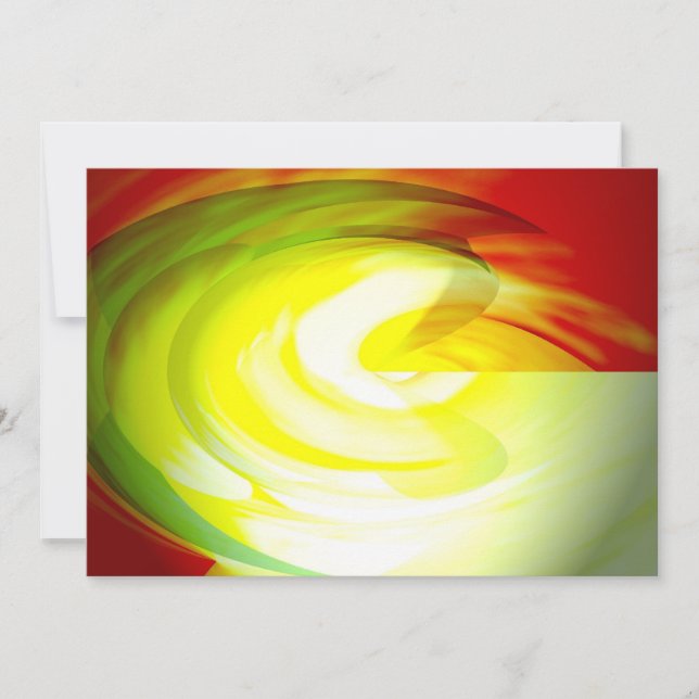 Computer Abstract Art Invitations (Front)