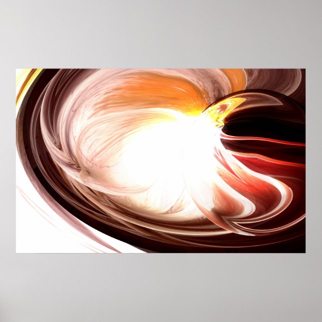 Computer Abstract Painting Print - Digital Artwork (Front)