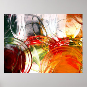Computer Abstract Posters - Digital Art Print