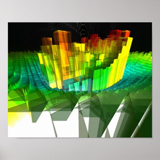 computer art by Dave Scruton: "Mandel" Poster (Front)