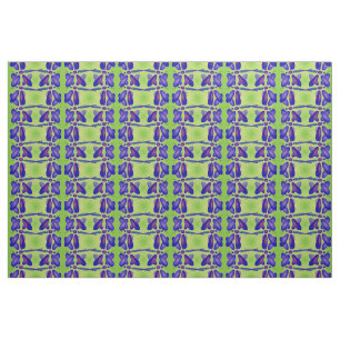 Computer Art Dragonfly (lime green) Fabric