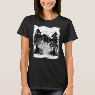 Computer Binary Code Programmer Forest Landscape T-Shirt