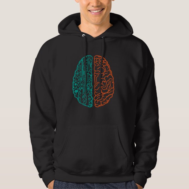 Computer Binary Code Programmer - Software Develop Hoodie (Front)