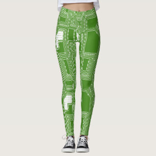 Computer board pattern leggings