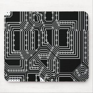 Computer board pattern mouse mat