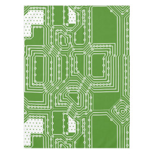 Computer board pattern tablecloth