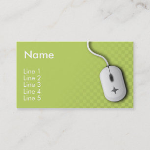 Computer Business (Green) Business Card