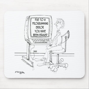 Computer Cartoon 1164 Mouse Mat