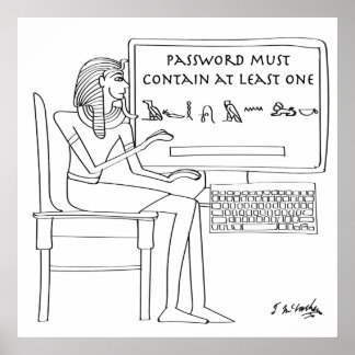 Computer Cartoon 9341 Poster