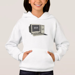 Computer cartoon illustration 