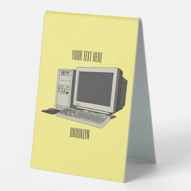 Computer cartoon illustration  (Front)