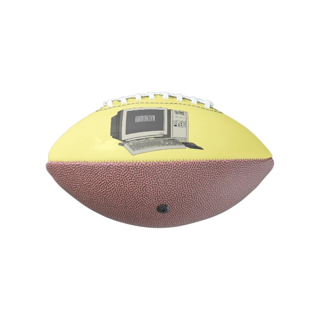 Computer cartoon illustration  american football (Rotated 270)