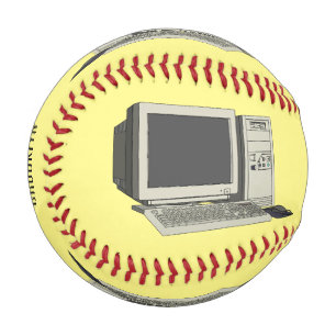 Computer cartoon illustration baseball