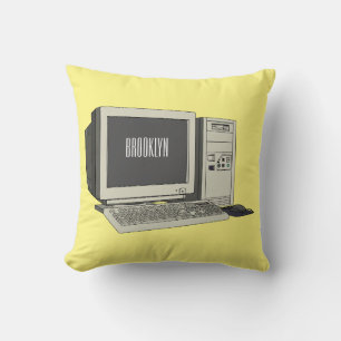 Computer cartoon illustration  cushion