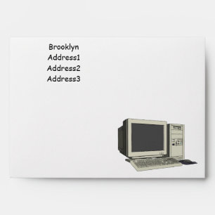 Computer cartoon illustration envelope