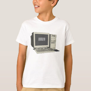 Computer cartoon illustration  T-Shirt