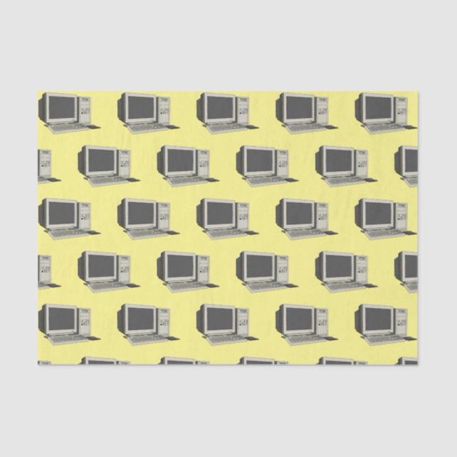 Computer cartoon illustration  tissue paper (Front)