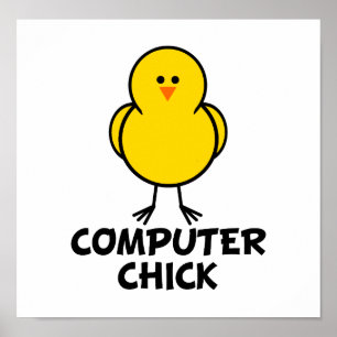 Computer Chick Poster