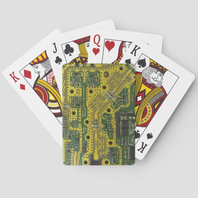Computer Chip Playing Cards (Back)