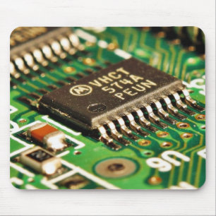 Computer Chips Circuits Boards Mouse Mat
