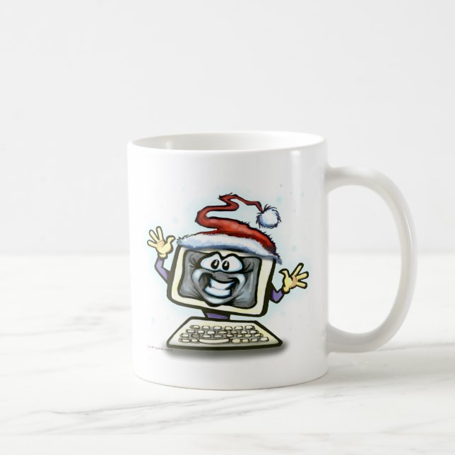 Computer Christmas Coffee Mug (Right)
