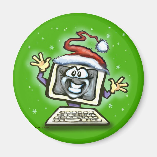 Computer Christmas Magnet (Front)