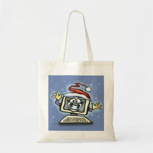 Computer Christmas Tote Bag