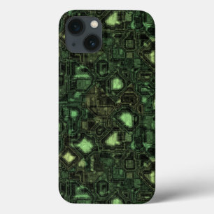 Computer circuit background iPhone 13 case