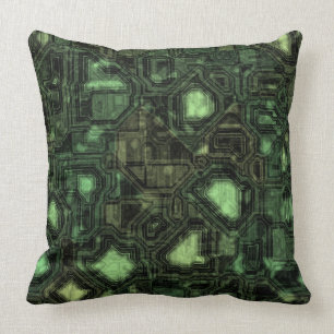 Computer circuit background cushion