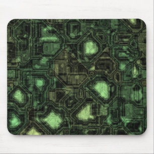 Computer circuit background mouse mat
