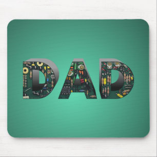 Computer Circuit Board Dad Mouse Mat
