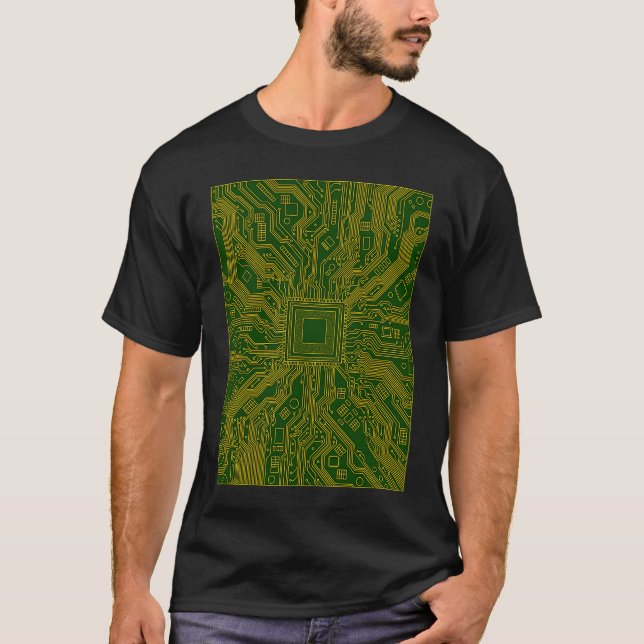 Computer Circuit Board Electronics Technician T-Shirt (Front)